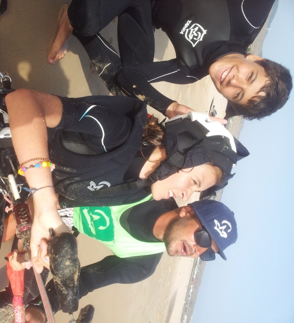 Kitesurf con el monitor